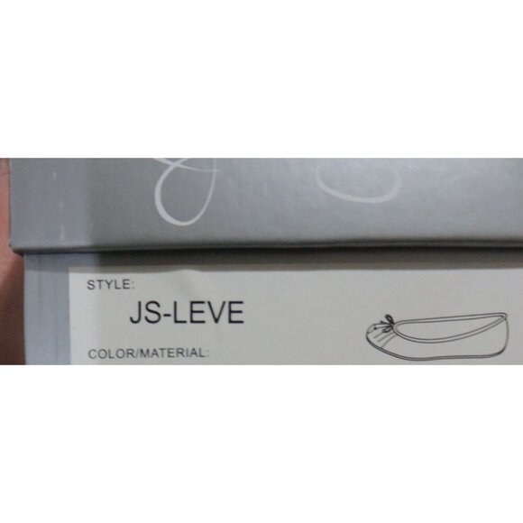 Jessica Simpson Pewter Western Leather Leve Square Toe Ballet Flats size 7.5 - Picture 3 of 4